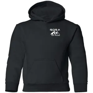 RORA white logo 2-sided print G185B Gildan Youth Pullover Hoodie
