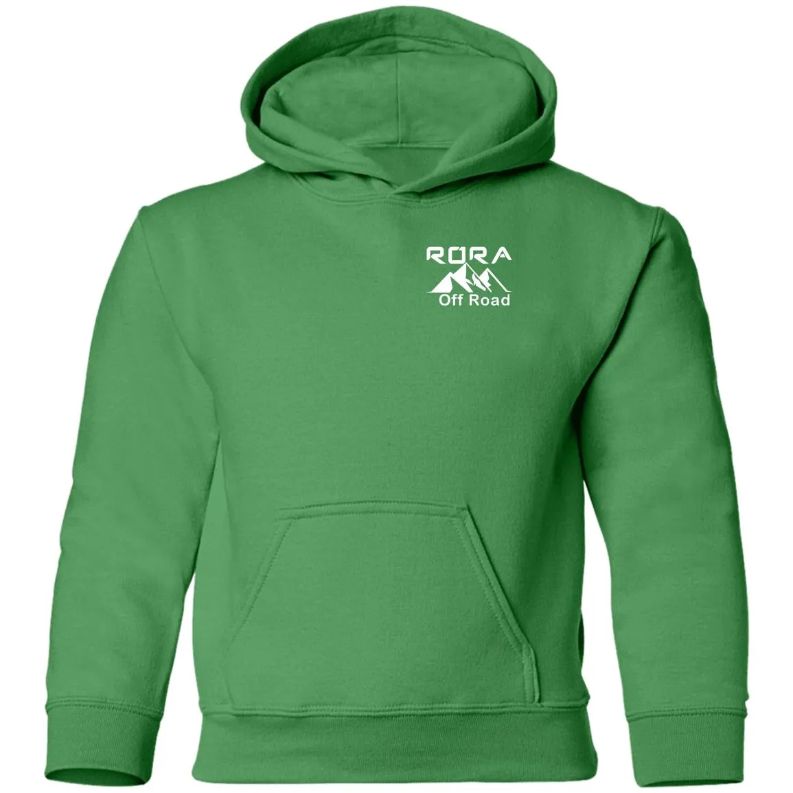 RORA white logo 2-sided print G185B Gildan Youth Pullover Hoodie