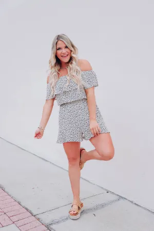 Running The World Romper - Natural