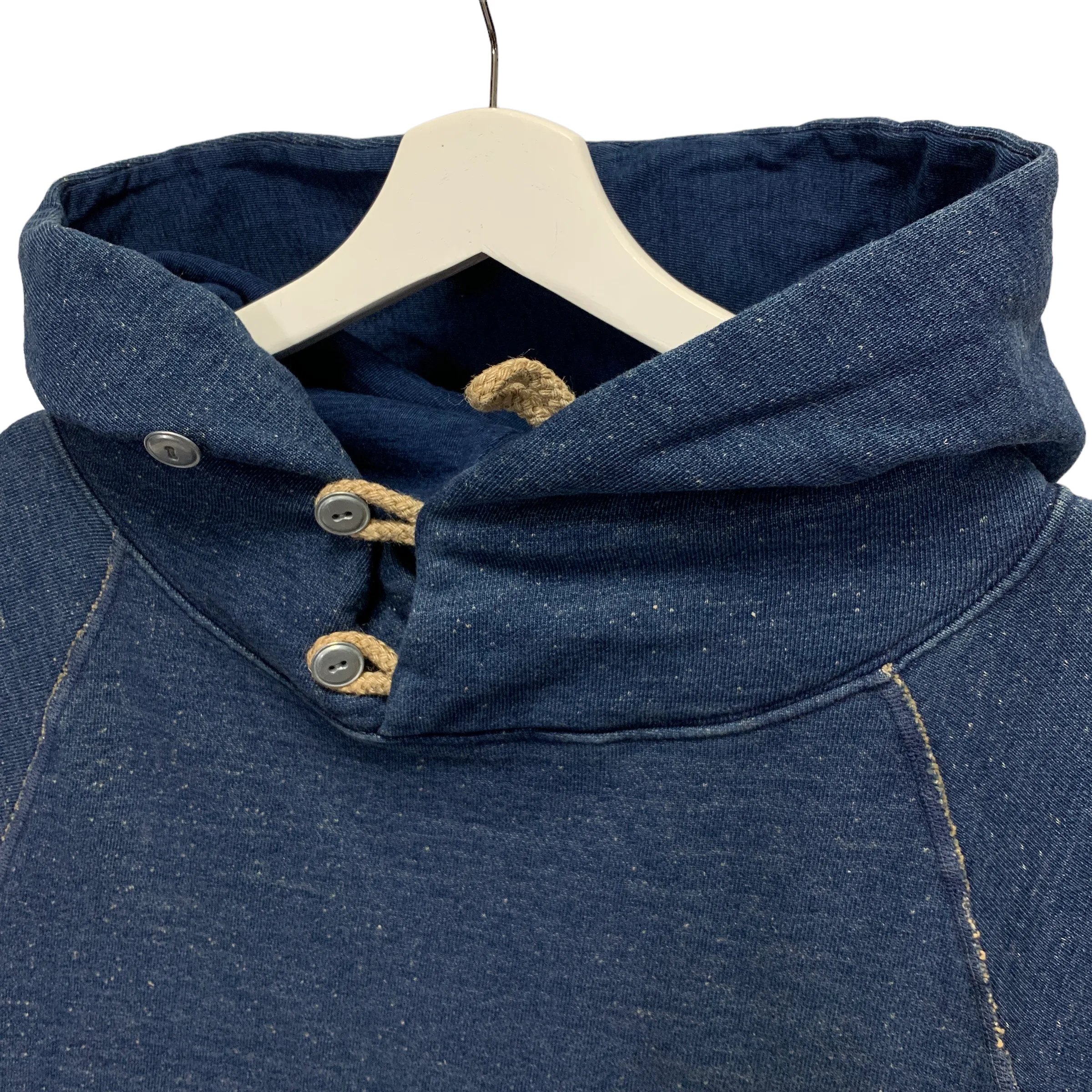 [S] Kapital Indigo Dyed Cotton Pullover Hoodie