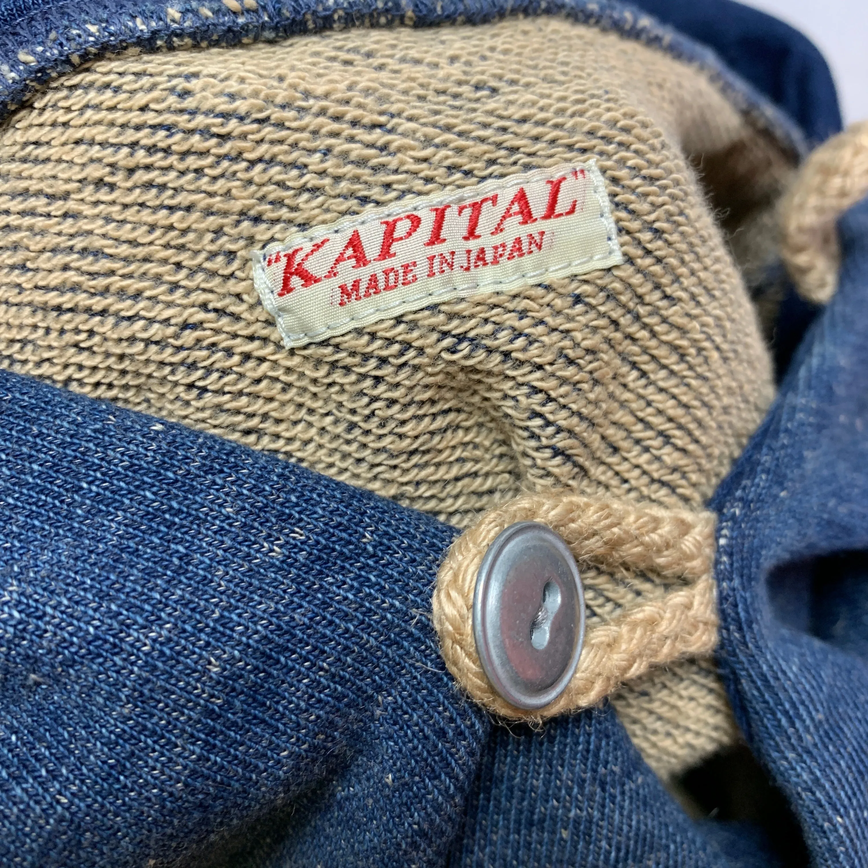 [S] Kapital Indigo Dyed Cotton Pullover Hoodie
