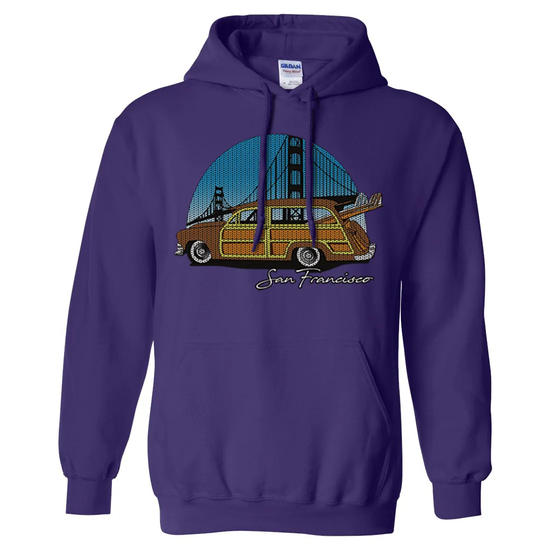 San Francisco Knit Style Woody Sweatshirt Hoodie