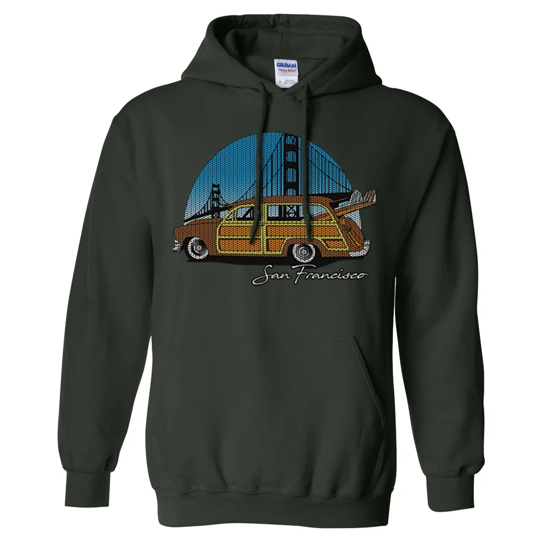San Francisco Knit Style Woody Sweatshirt Hoodie