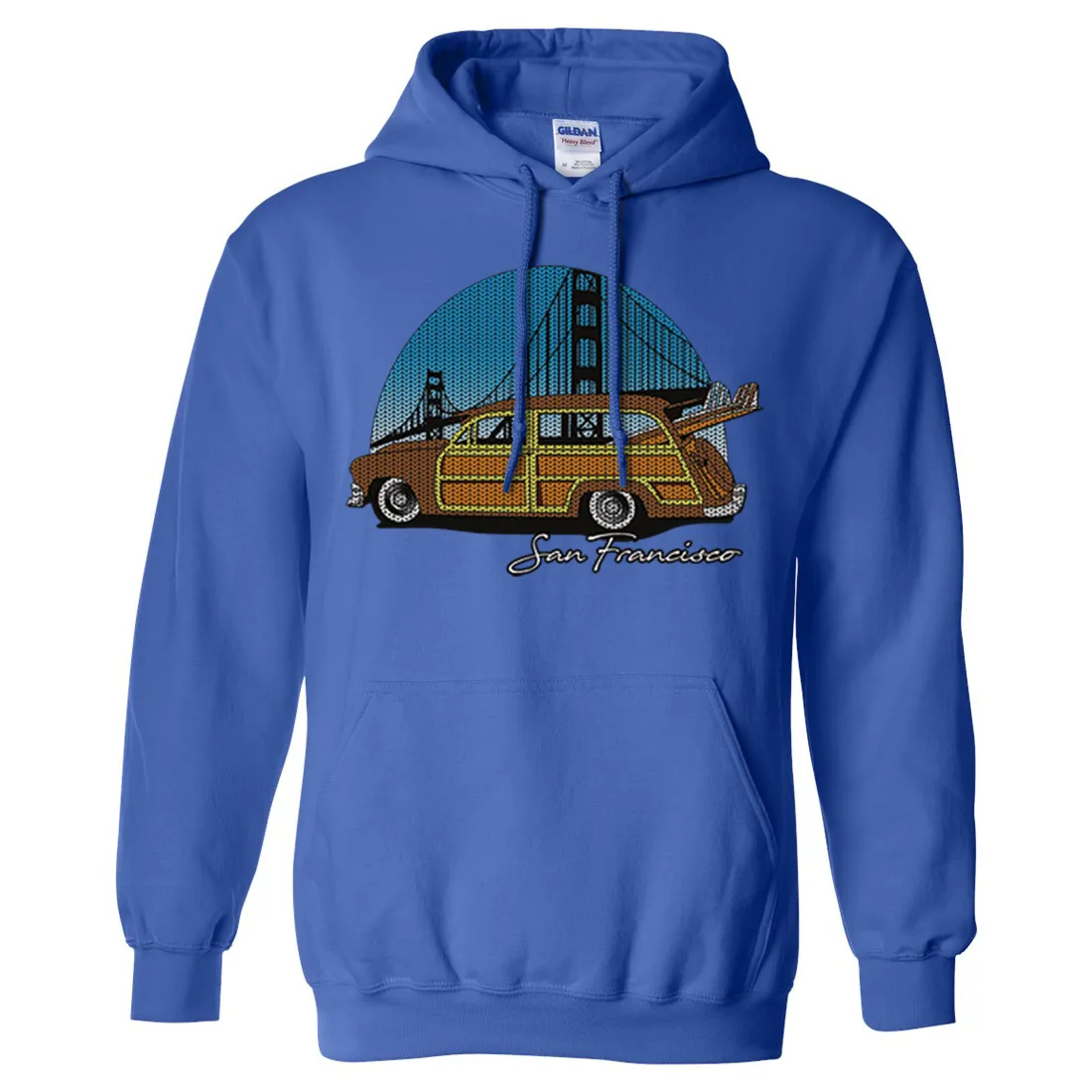 San Francisco Knit Style Woody Sweatshirt Hoodie