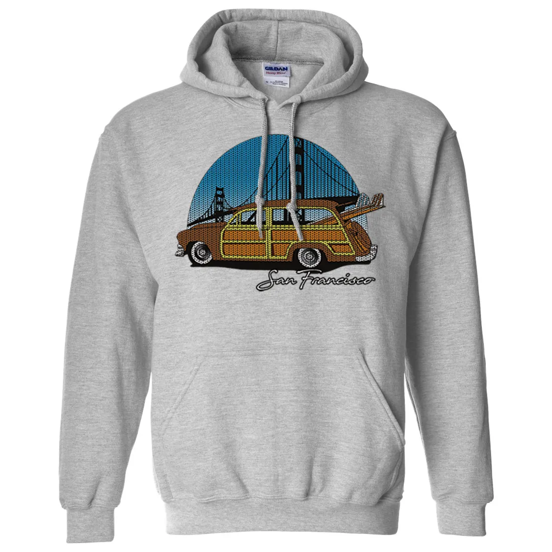 San Francisco Knit Style Woody Sweatshirt Hoodie