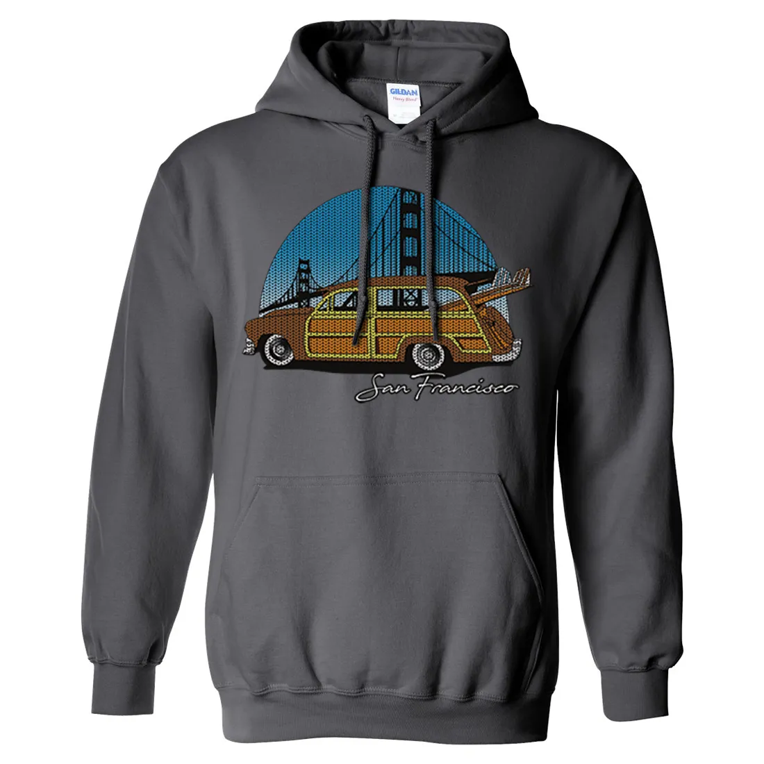 San Francisco Knit Style Woody Sweatshirt Hoodie
