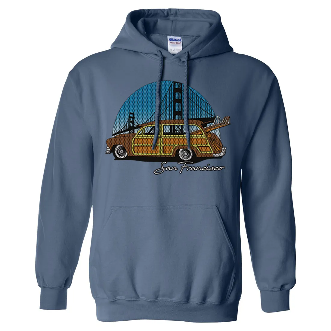 San Francisco Knit Style Woody Sweatshirt Hoodie