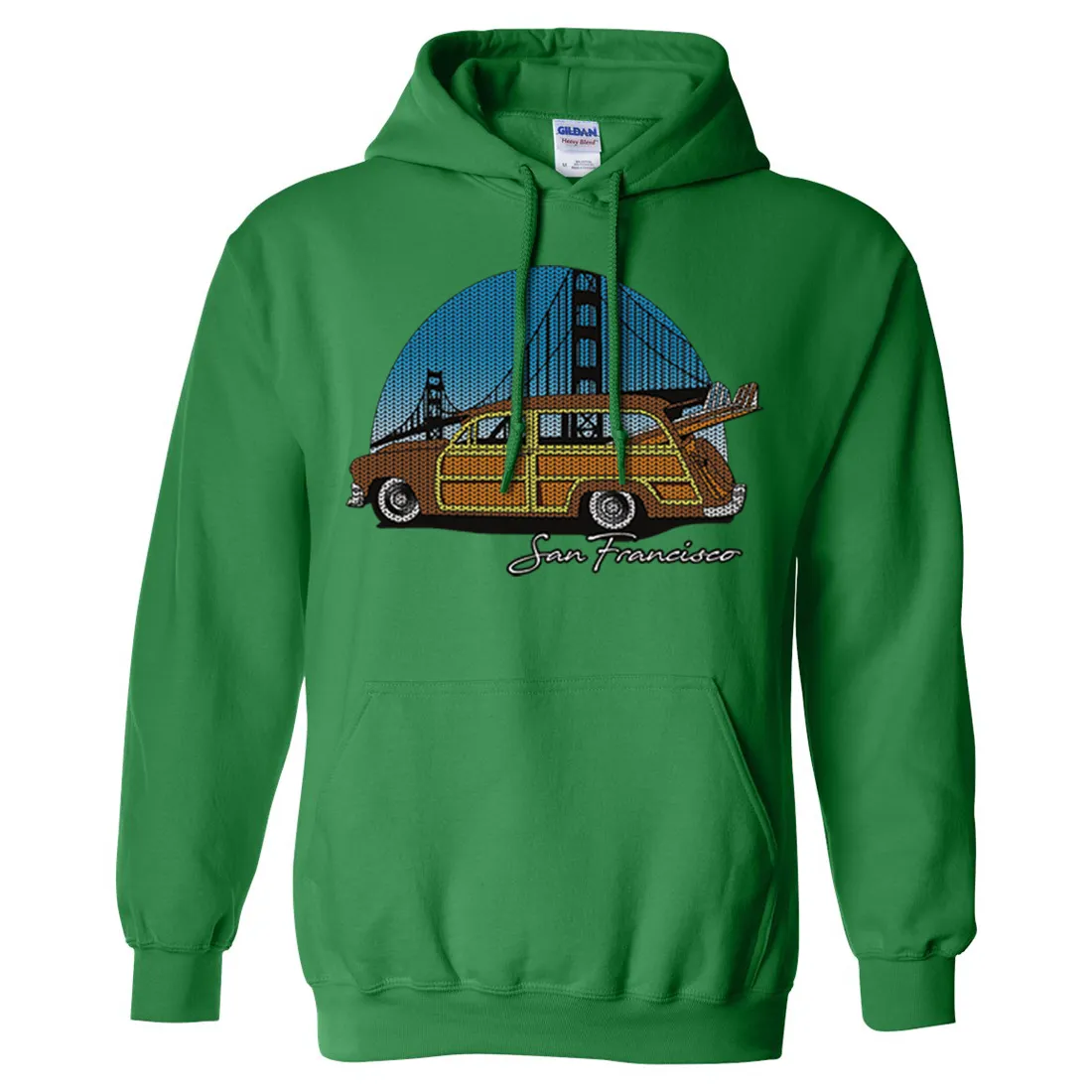 San Francisco Knit Style Woody Sweatshirt Hoodie