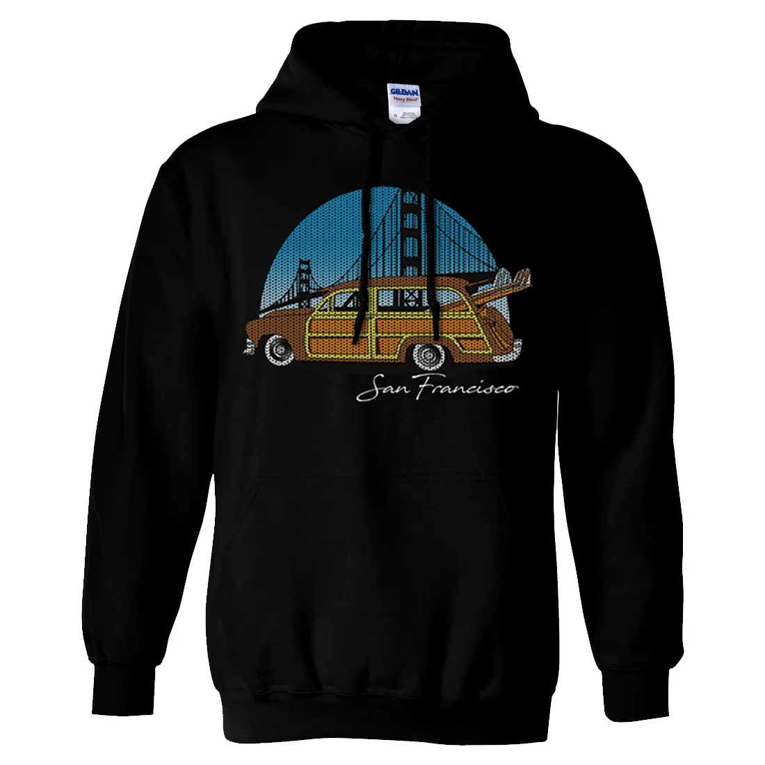 San Francisco Knit Style Woody Sweatshirt Hoodie