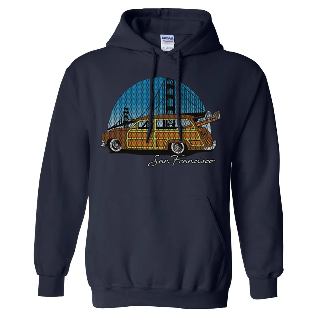 San Francisco Knit Style Woody Sweatshirt Hoodie