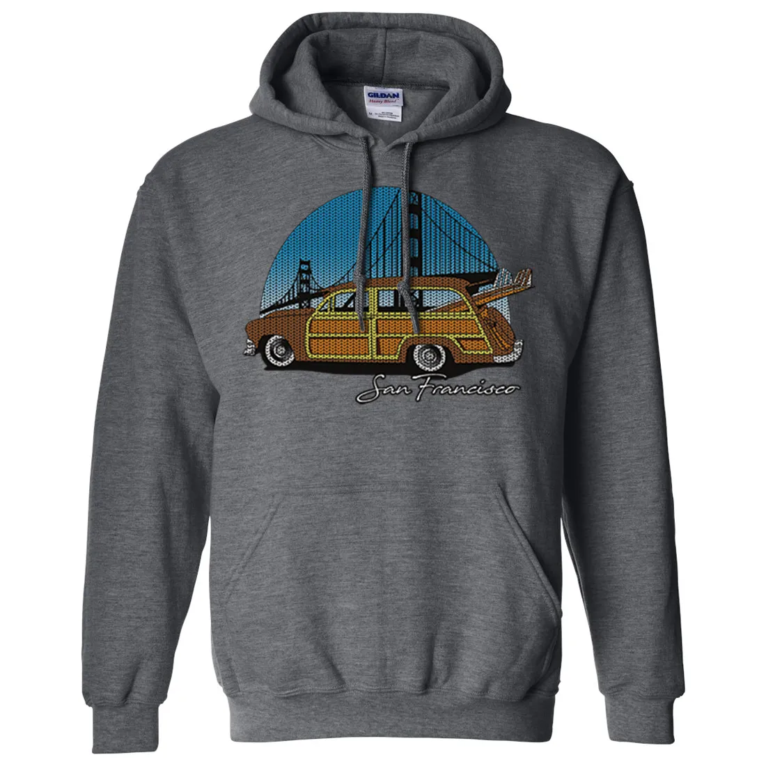 San Francisco Knit Style Woody Sweatshirt Hoodie