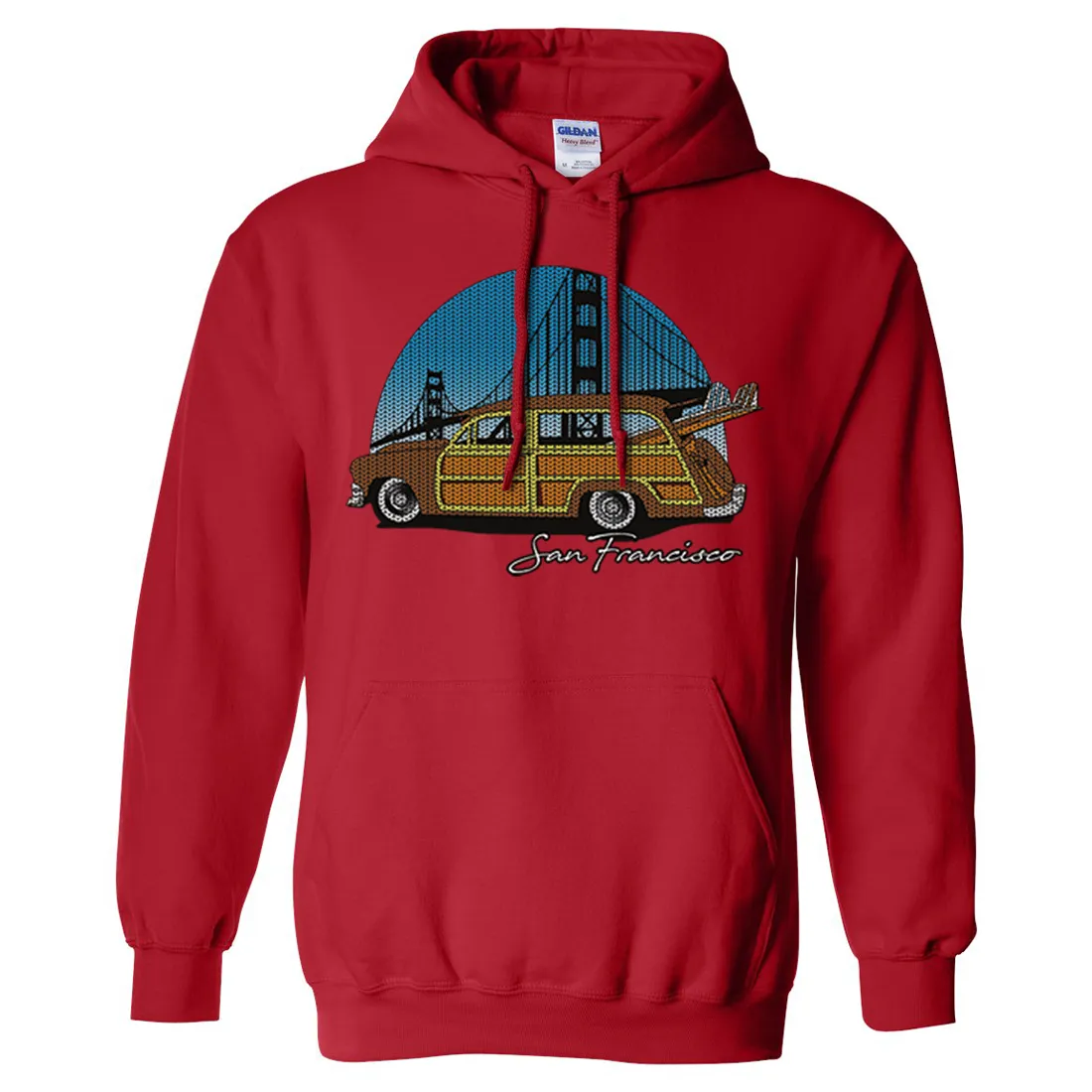 San Francisco Knit Style Woody Sweatshirt Hoodie