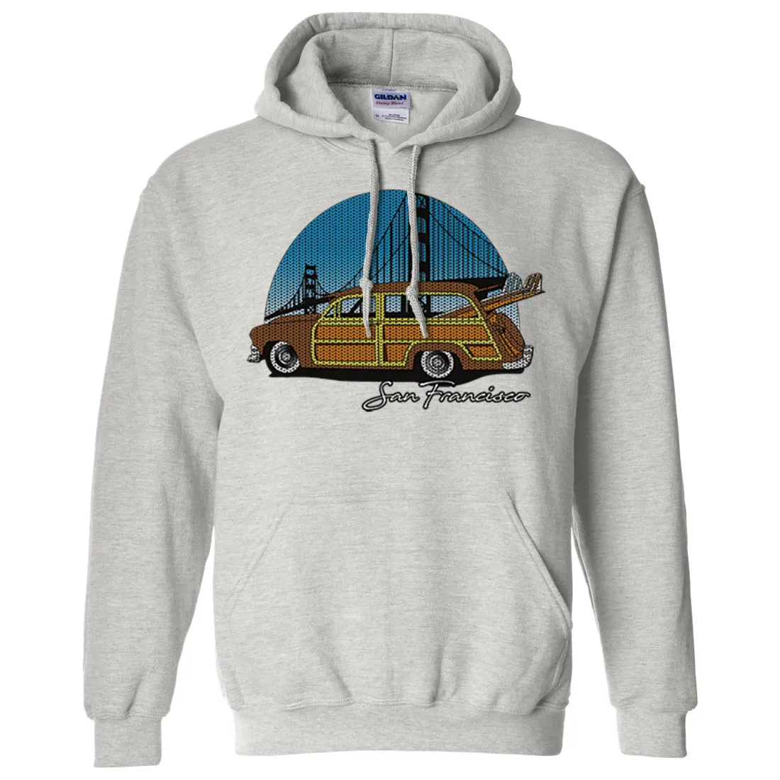 San Francisco Knit Style Woody Sweatshirt Hoodie