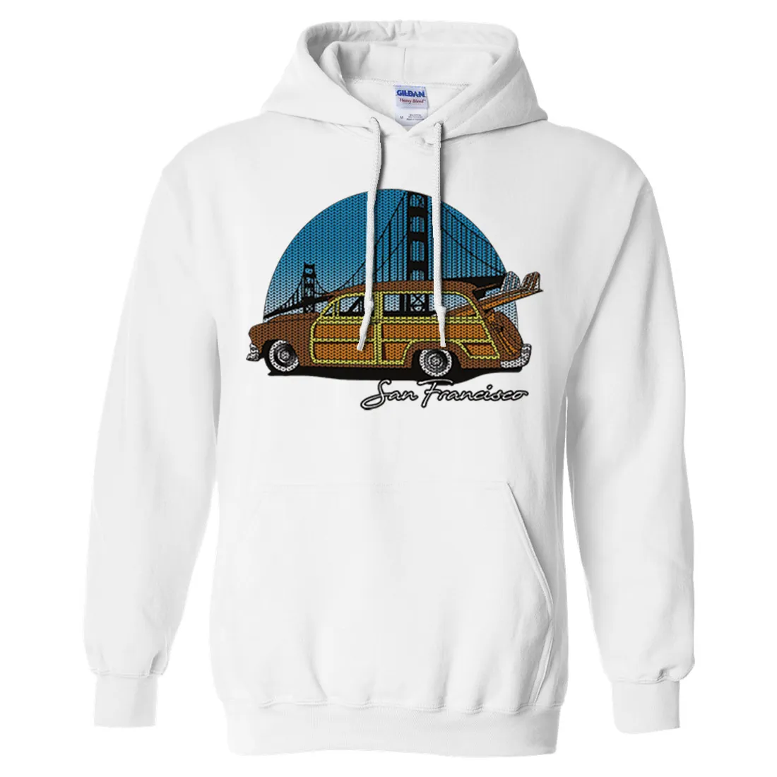 San Francisco Knit Style Woody Sweatshirt Hoodie