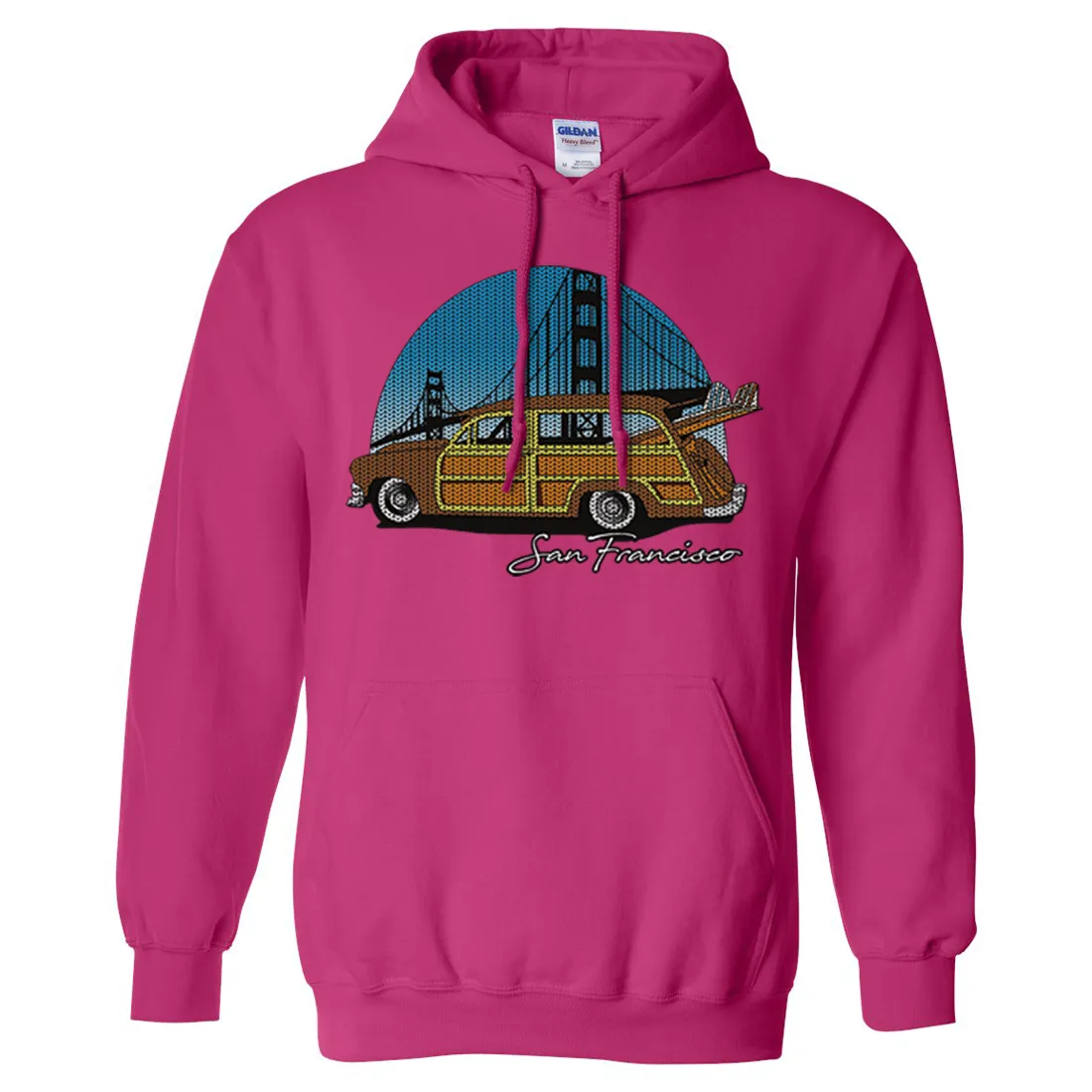 San Francisco Knit Style Woody Sweatshirt Hoodie