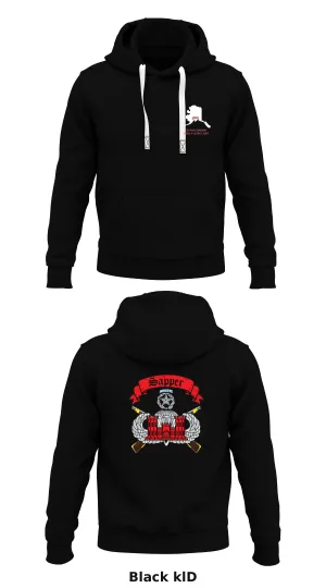 Sapper Company, 6th BEB, 4-25 IBCT (ABN) Store 2  Core Men's Hooded Performance Sweatshirt - klD