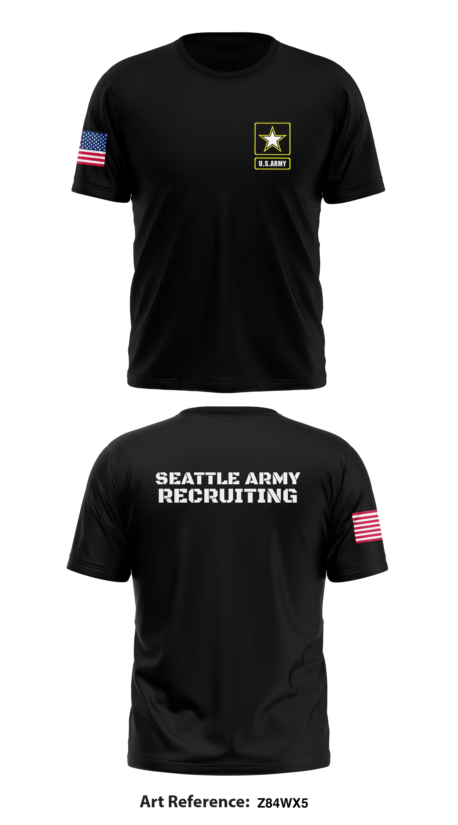 Seattle Army Recruiting Core Men's SS Performance Tee - z84wx5