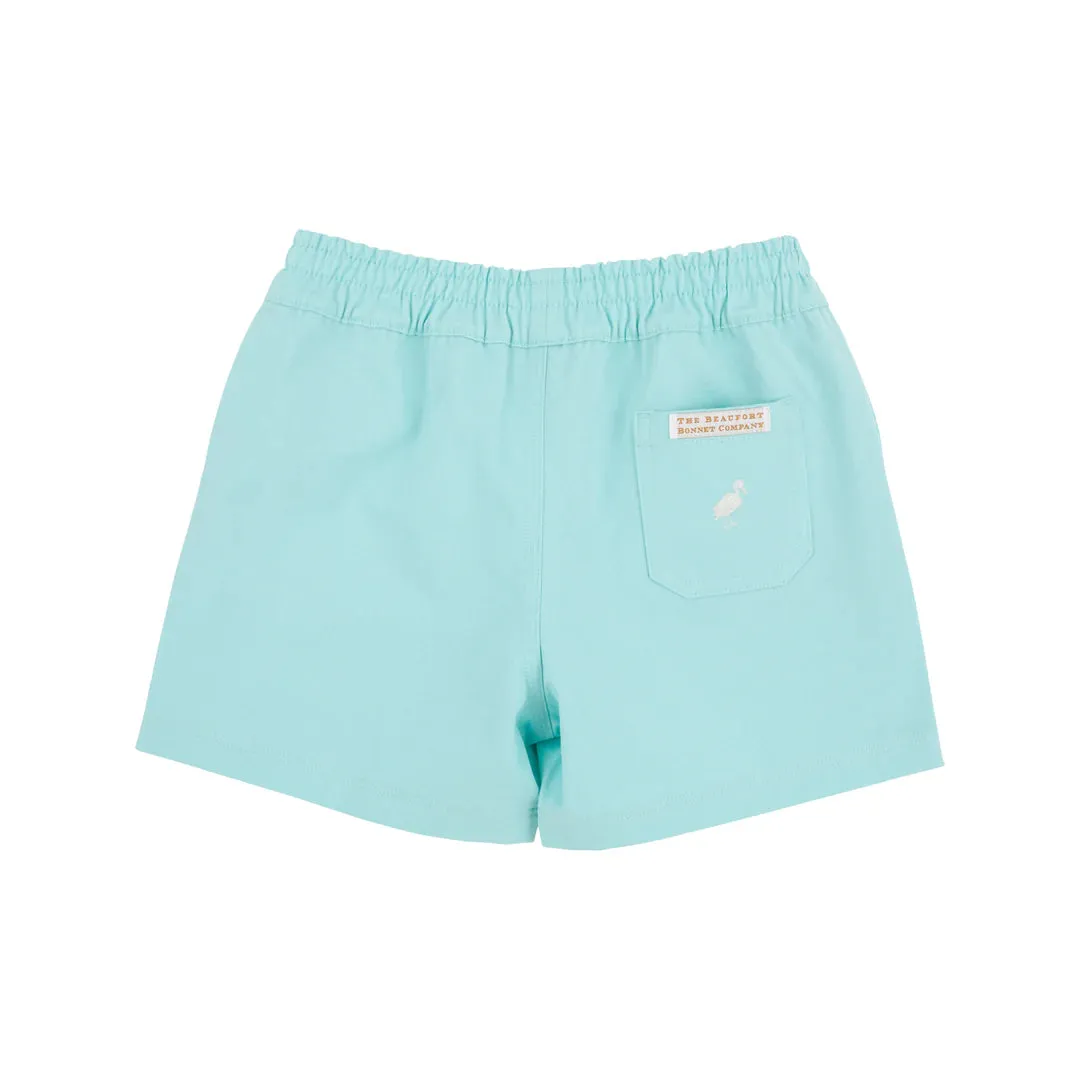 Sheffield Shorts (Twill), Edisto Egg Blue with Saratoga Stone Stork