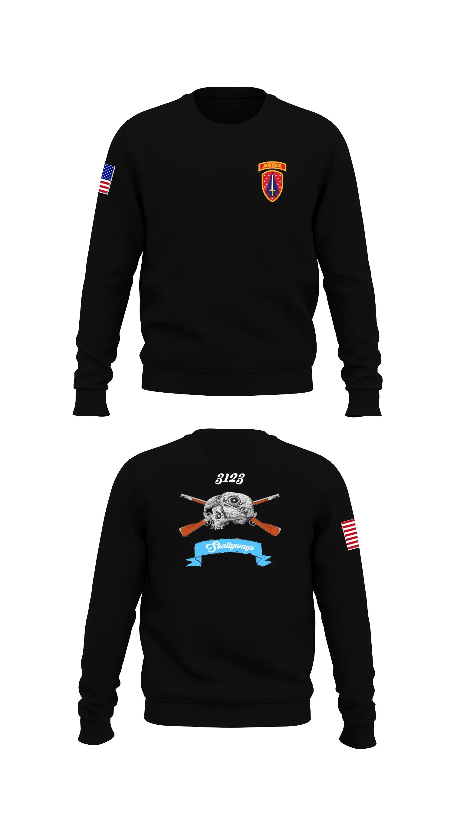 Skallywags Store 1 Core Men's Crewneck Performance Sweatshirt - 82882452731