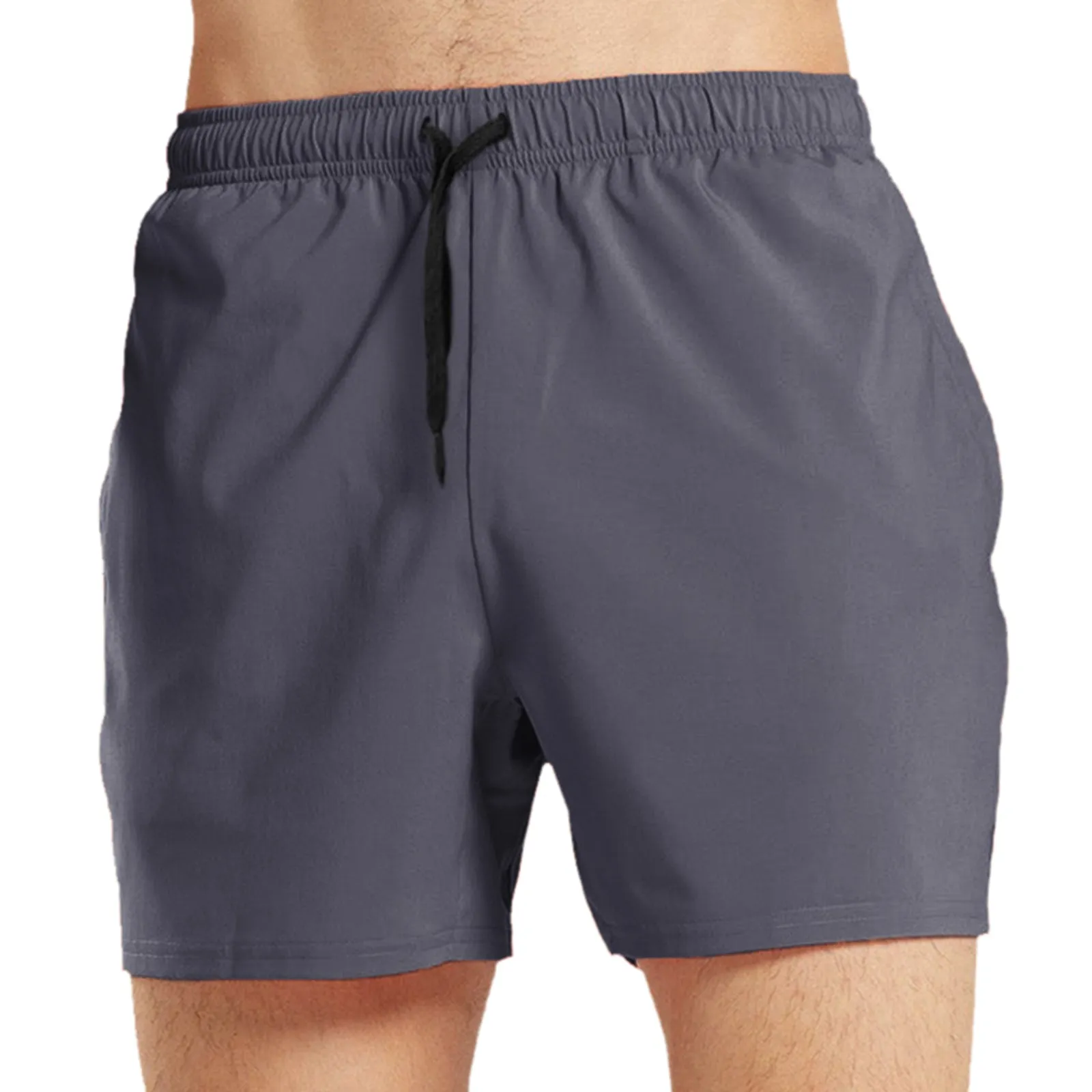 SOLID COLOR 5'' INSEAM INSEAM RUNNING SHORTS