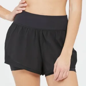 Spanx Double layer shorts, black, new, Booty sculpting