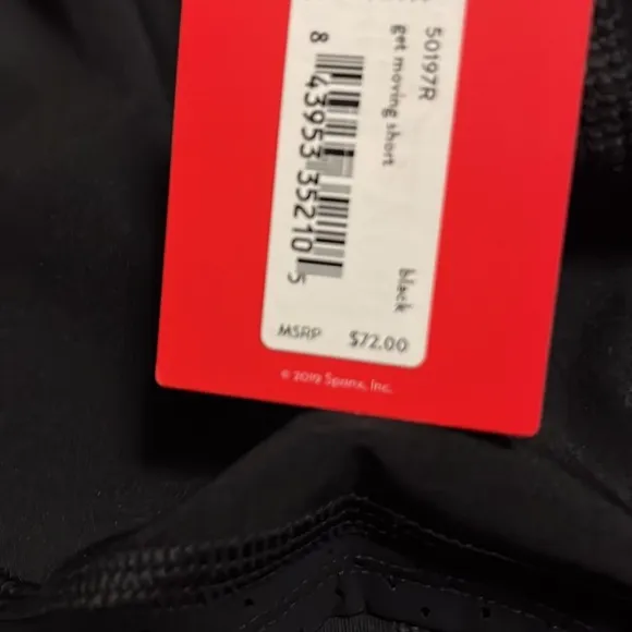 Spanx Double layer shorts, black, new, Booty sculpting