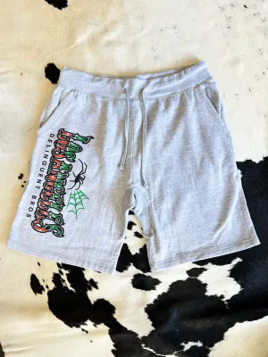 Spider Sweat Shorts in Gray