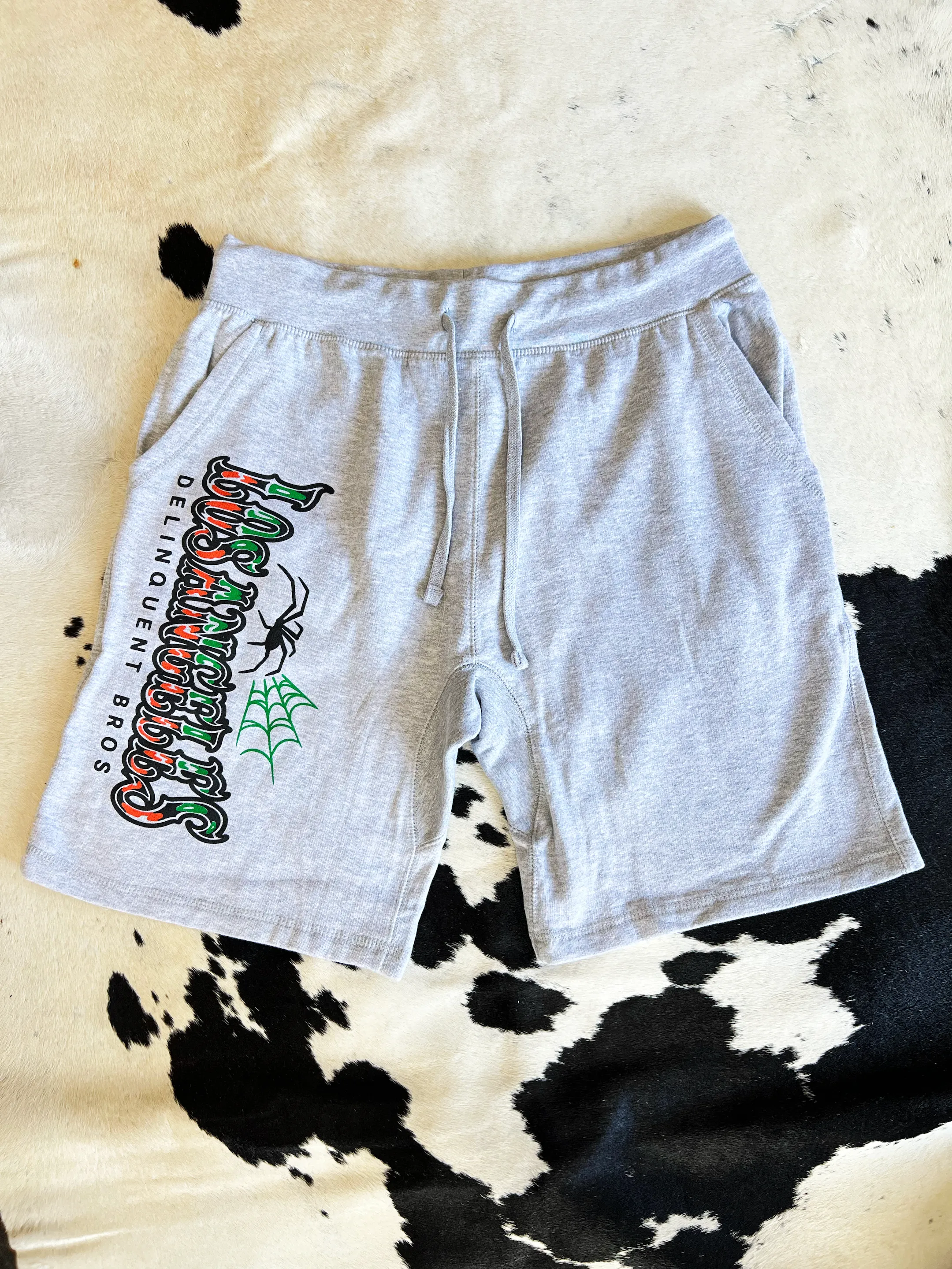 Spider Sweat Shorts in Gray