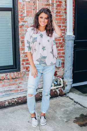 Star Gazing Camo Top