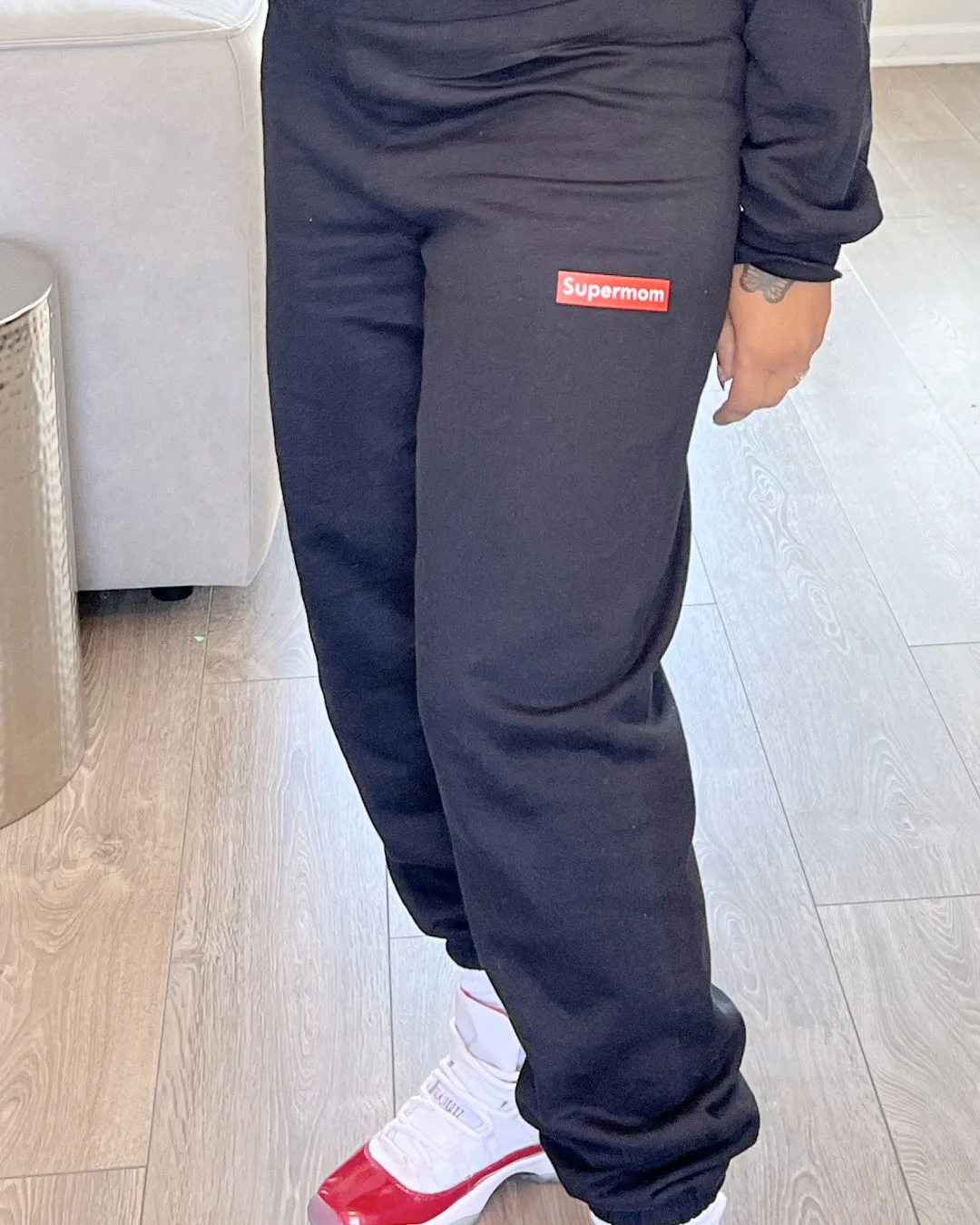 Supermom Black Sweat Pants