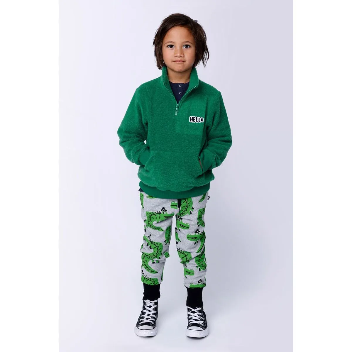 Teddy Half Zip Crew - Turf