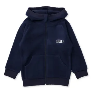 Teddy Zip Up - Navy