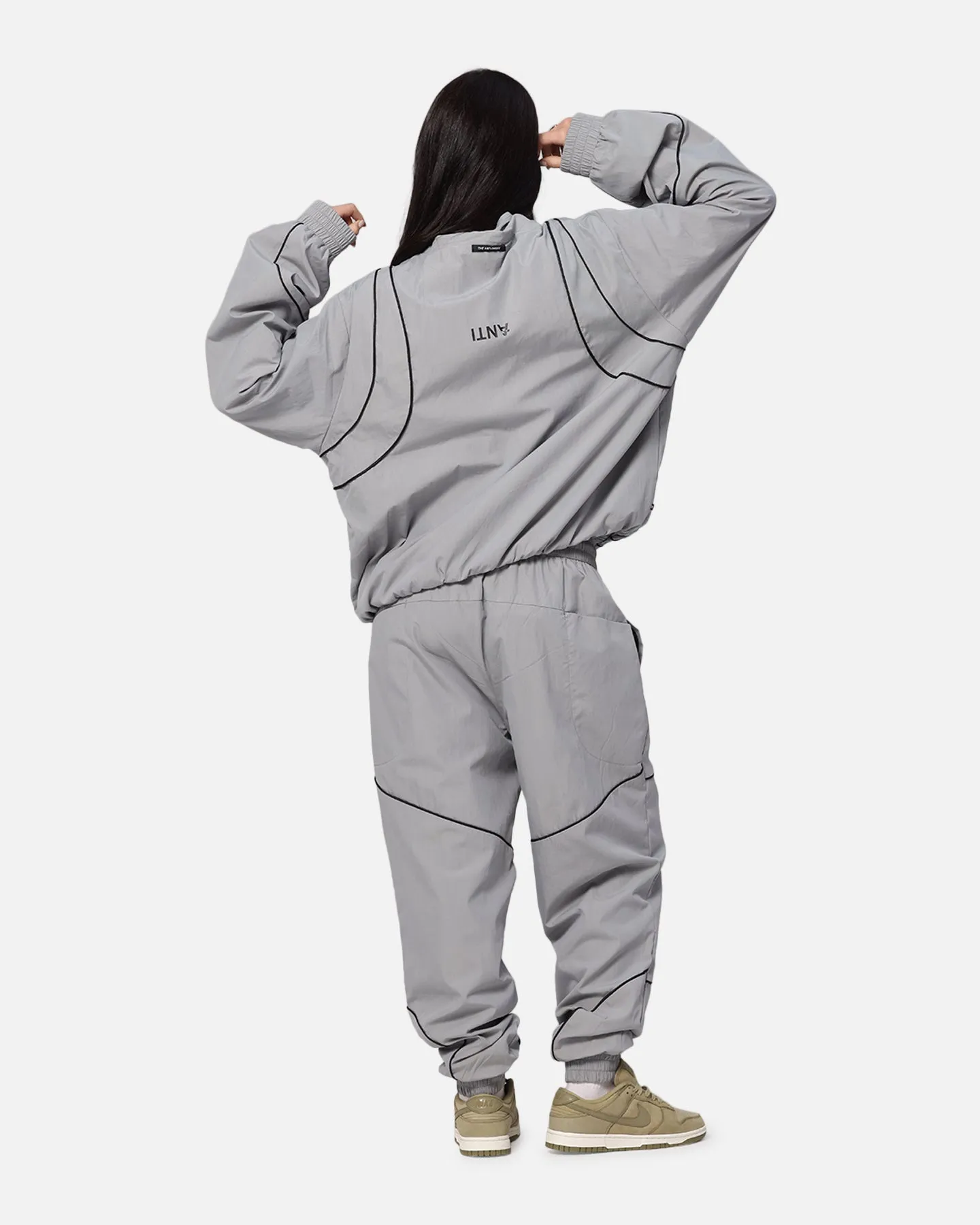 The Anti Order Stereo Nylon Track Jacket Grey