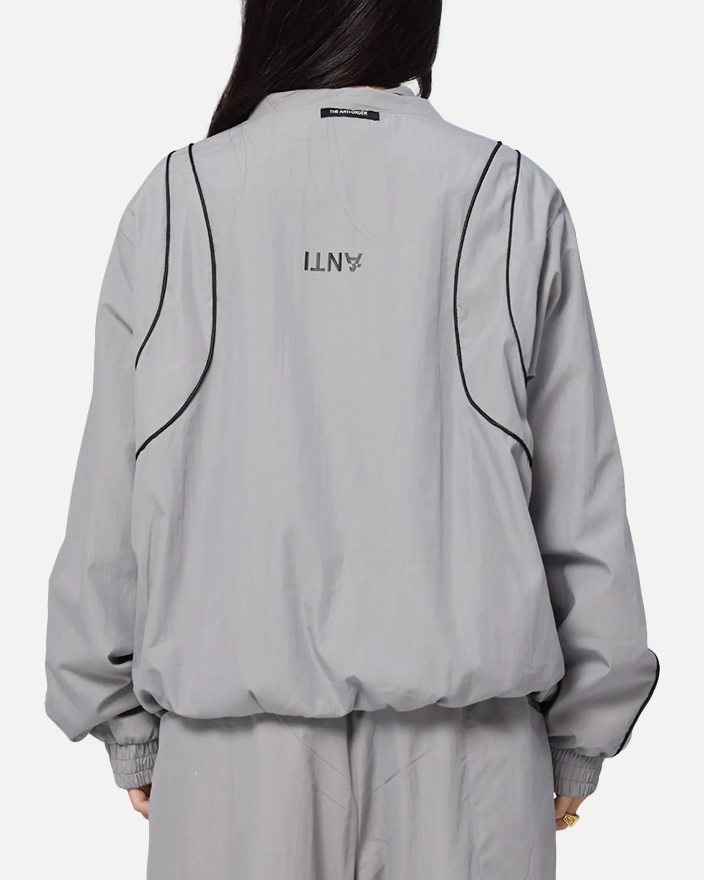 The Anti Order Stereo Nylon Track Jacket Grey