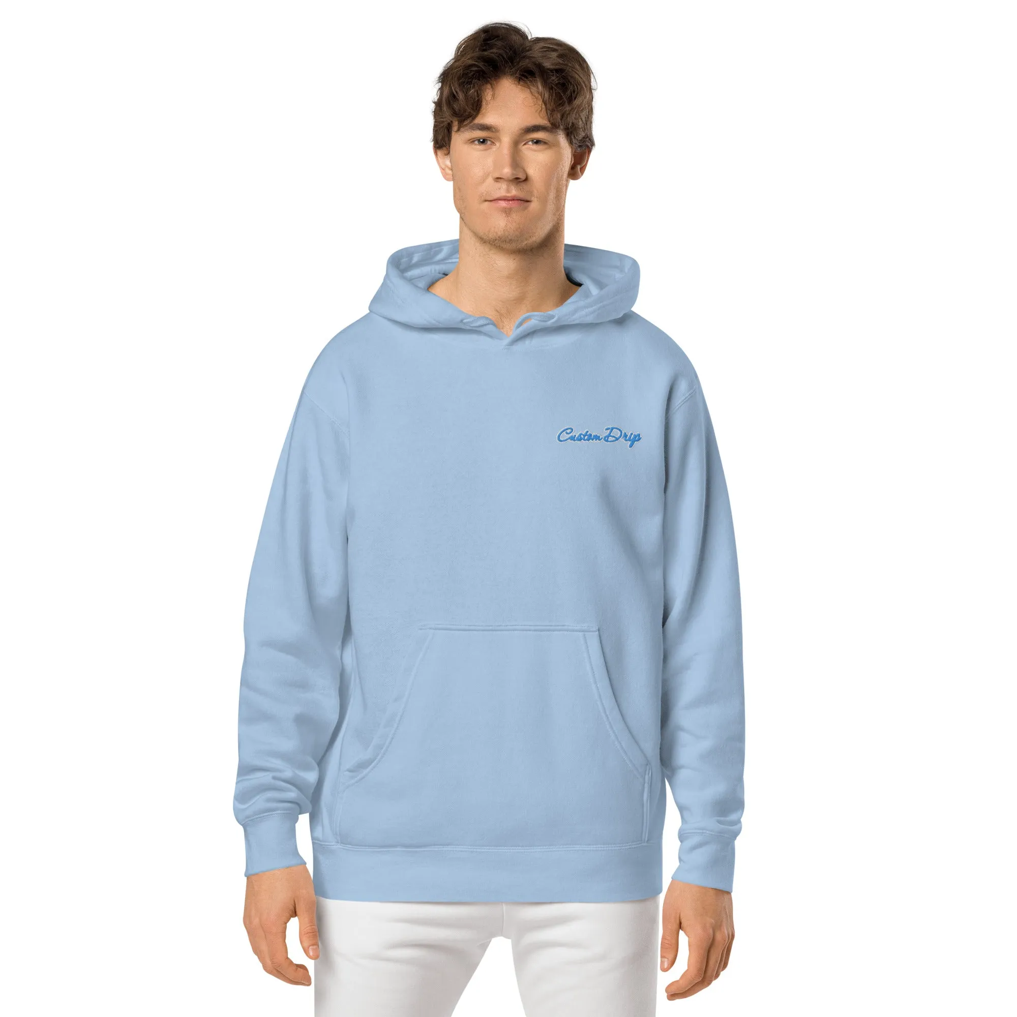 Unisex pigment-dyed Custom Drip hoodie