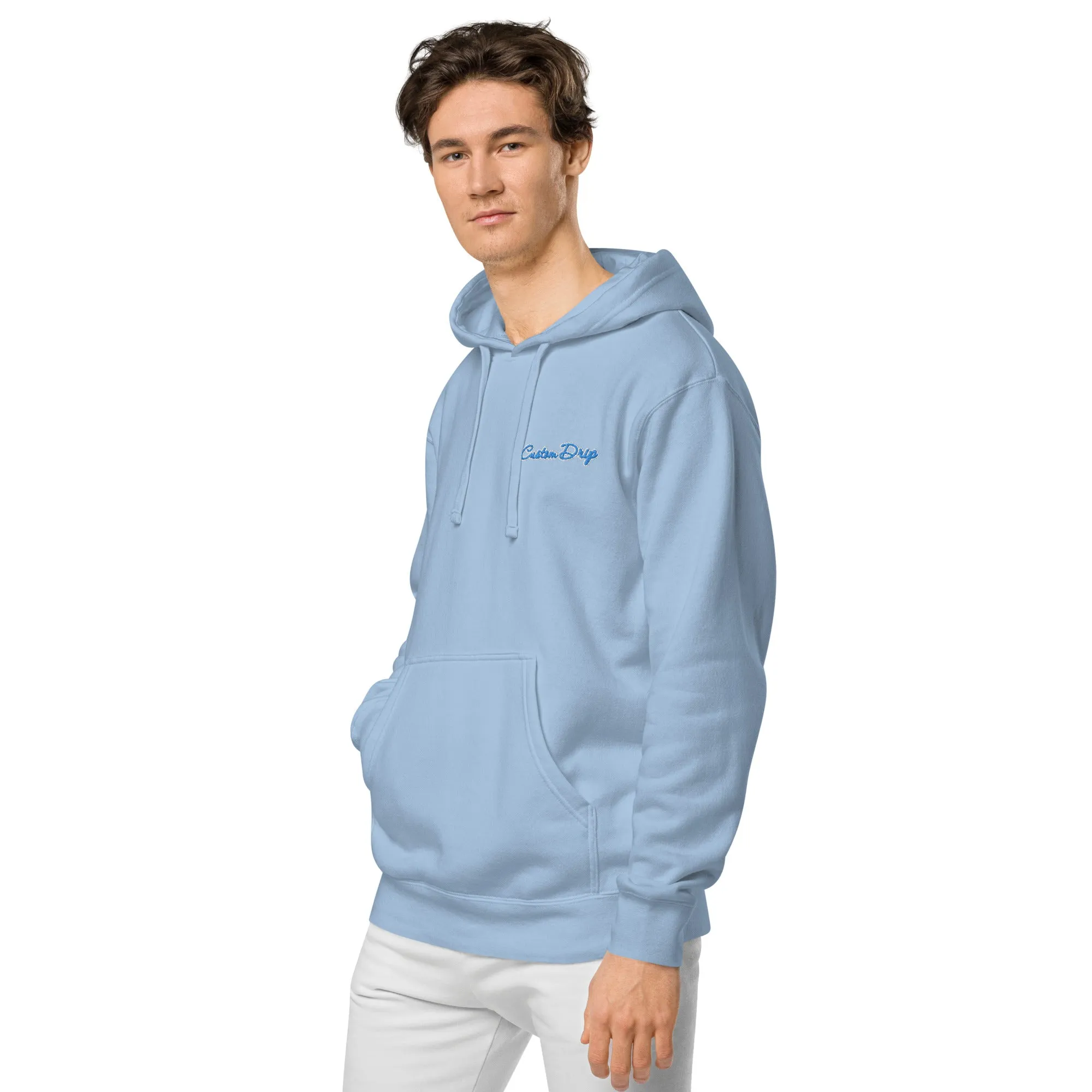 Unisex pigment-dyed Custom Drip hoodie