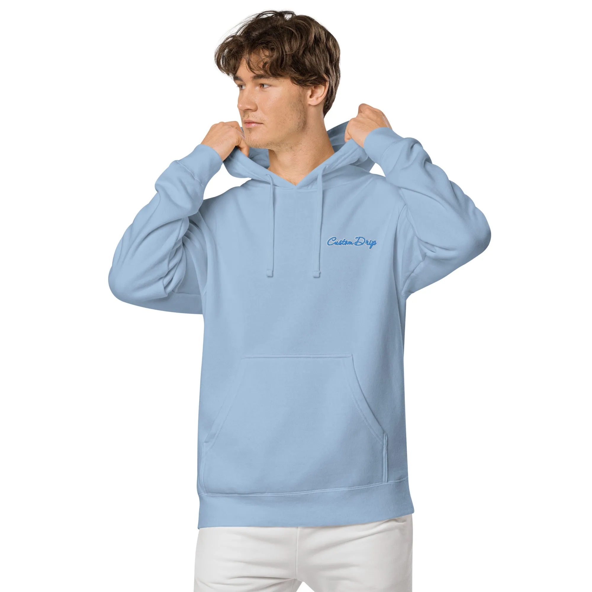 Unisex pigment-dyed Custom Drip hoodie
