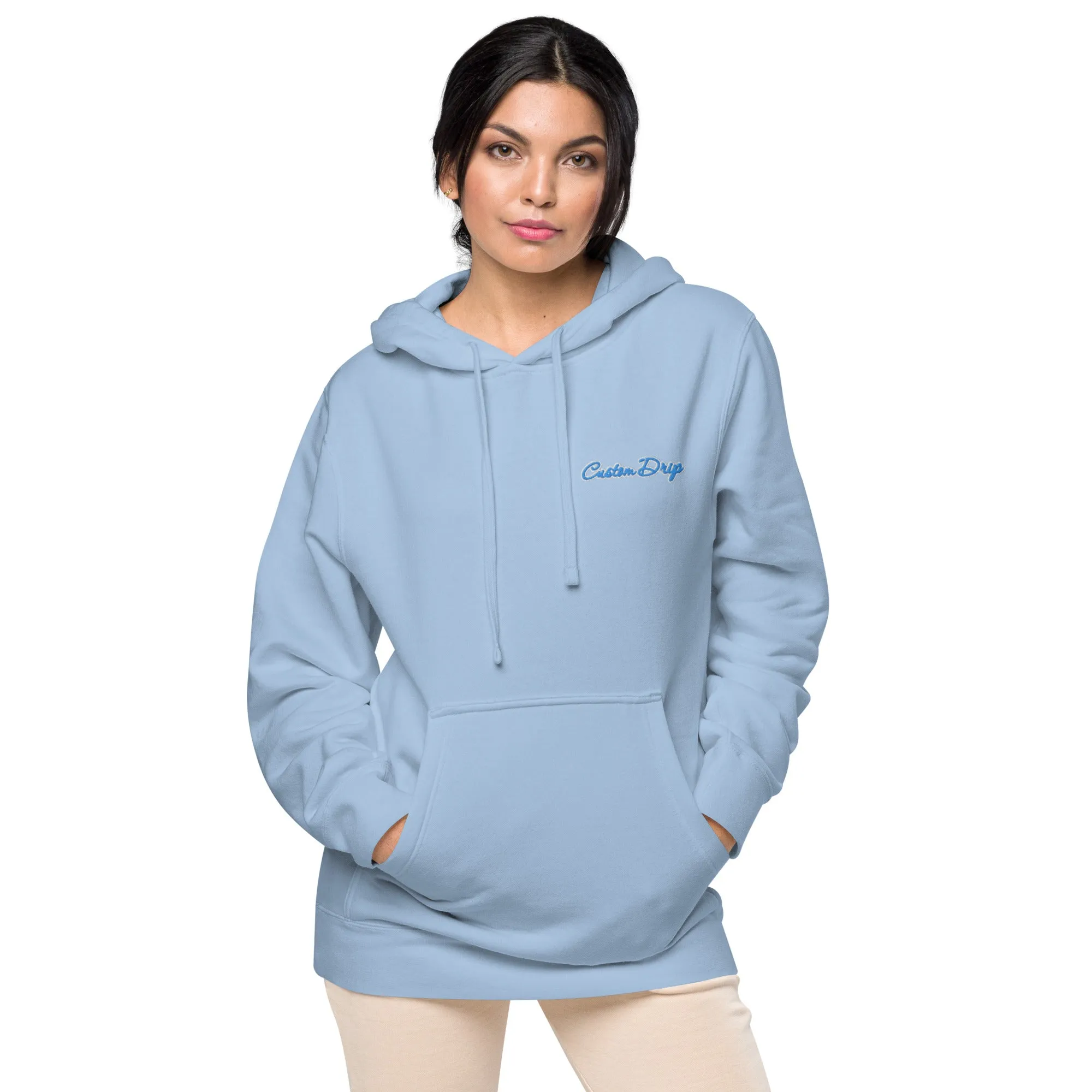 Unisex pigment-dyed Custom Drip hoodie