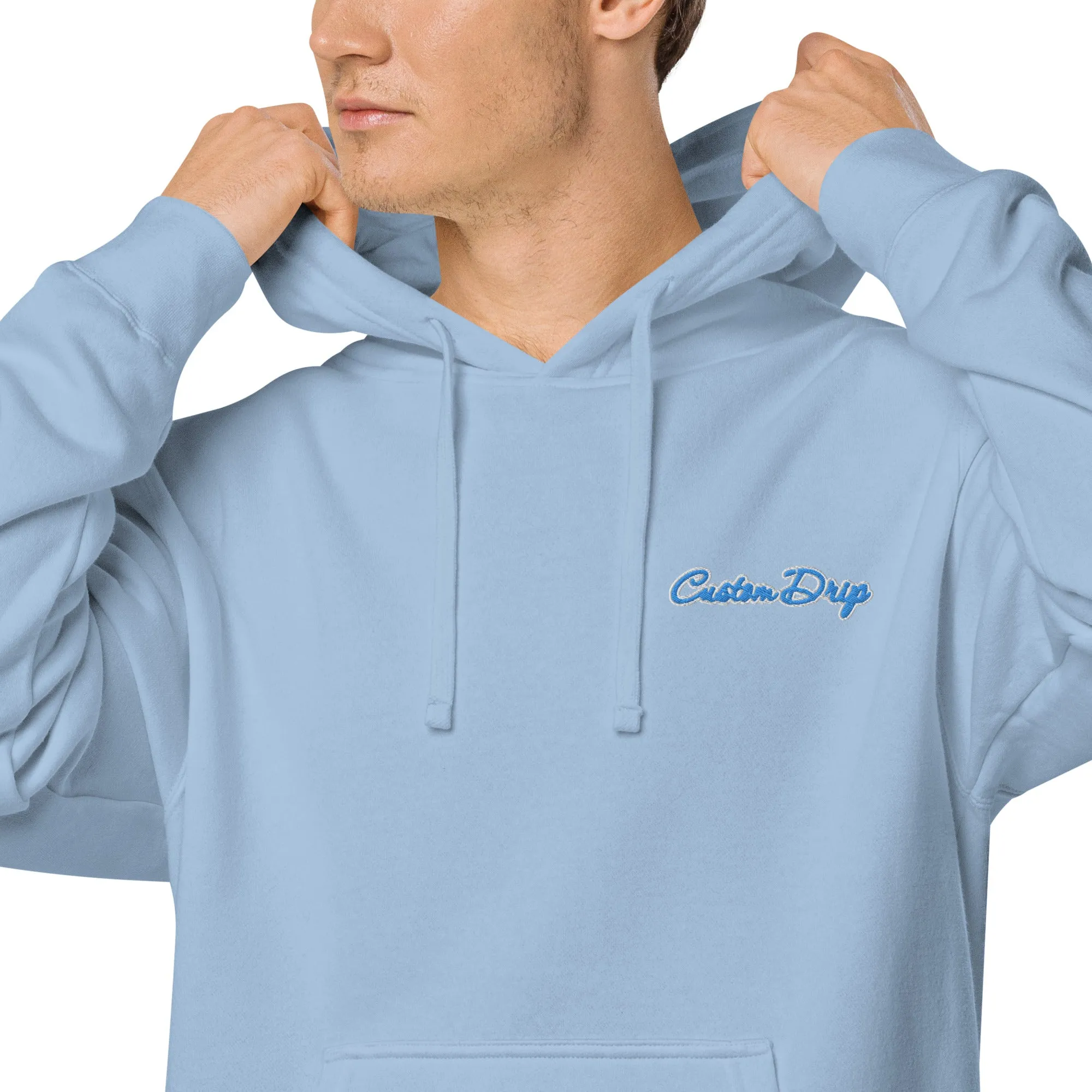 Unisex pigment-dyed Custom Drip hoodie