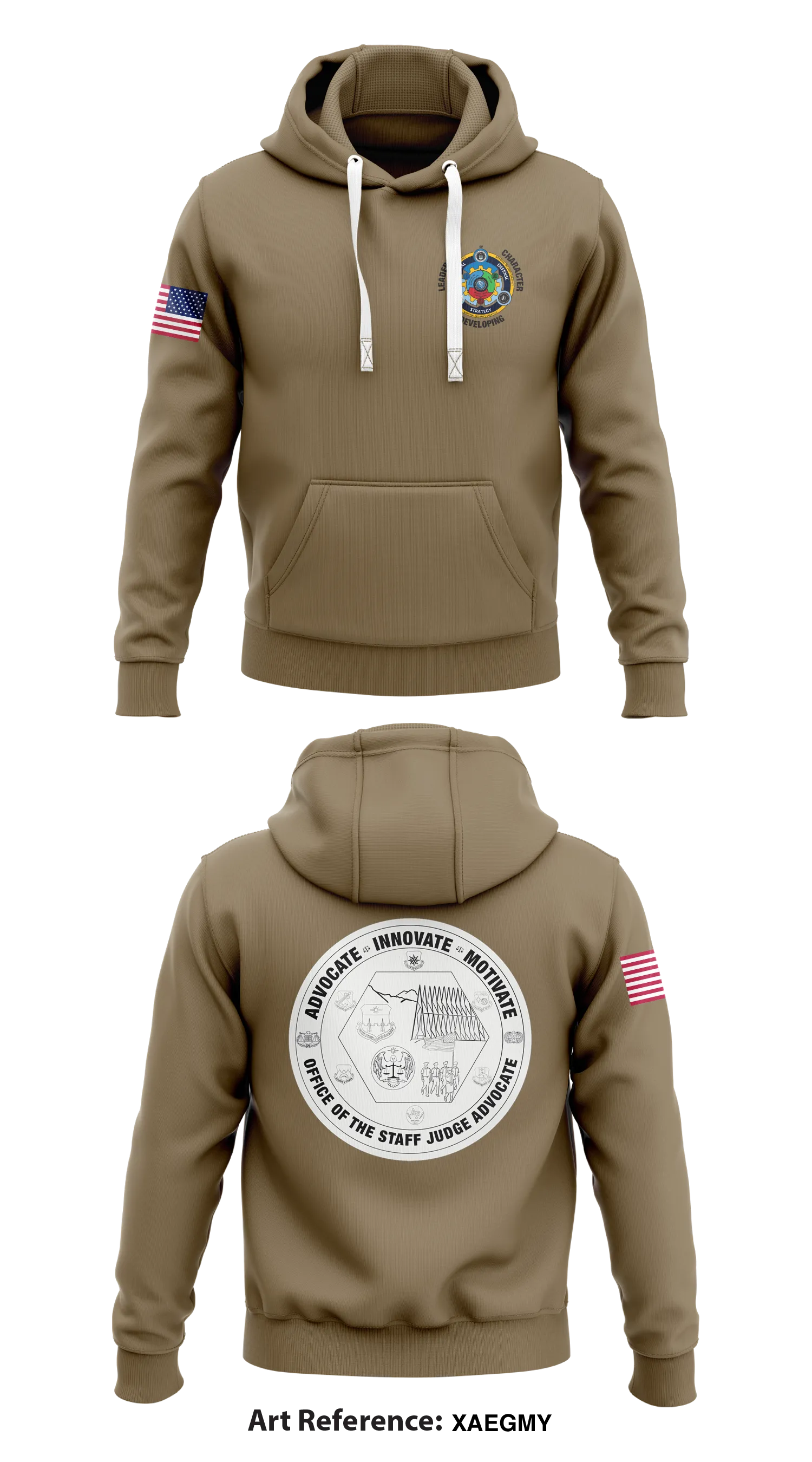 United States Air Force Academy Legal Office Store 1  Core Men's Hooded Performance Sweatshirt - XaEGMY