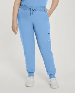 V-Tess 380 Women's Jogger Scrub Pants Ceil Blue