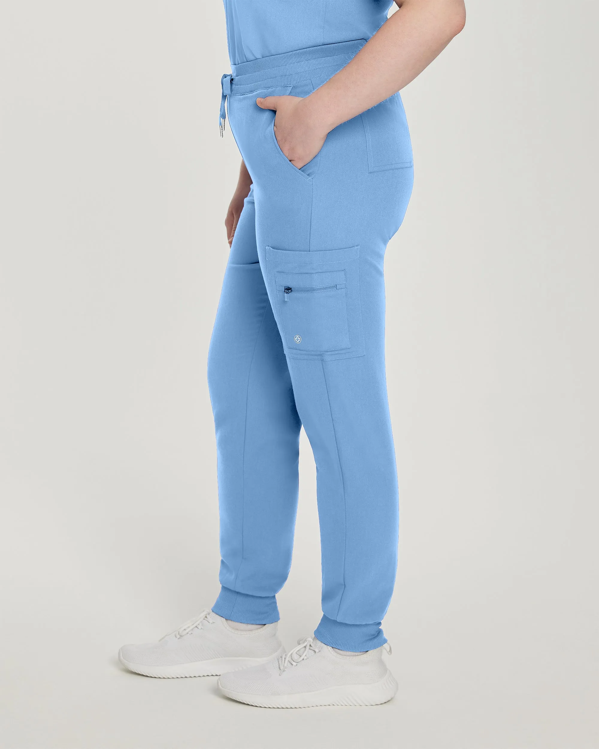 V-Tess 380 Women's Jogger Scrub Pants Ceil Blue
