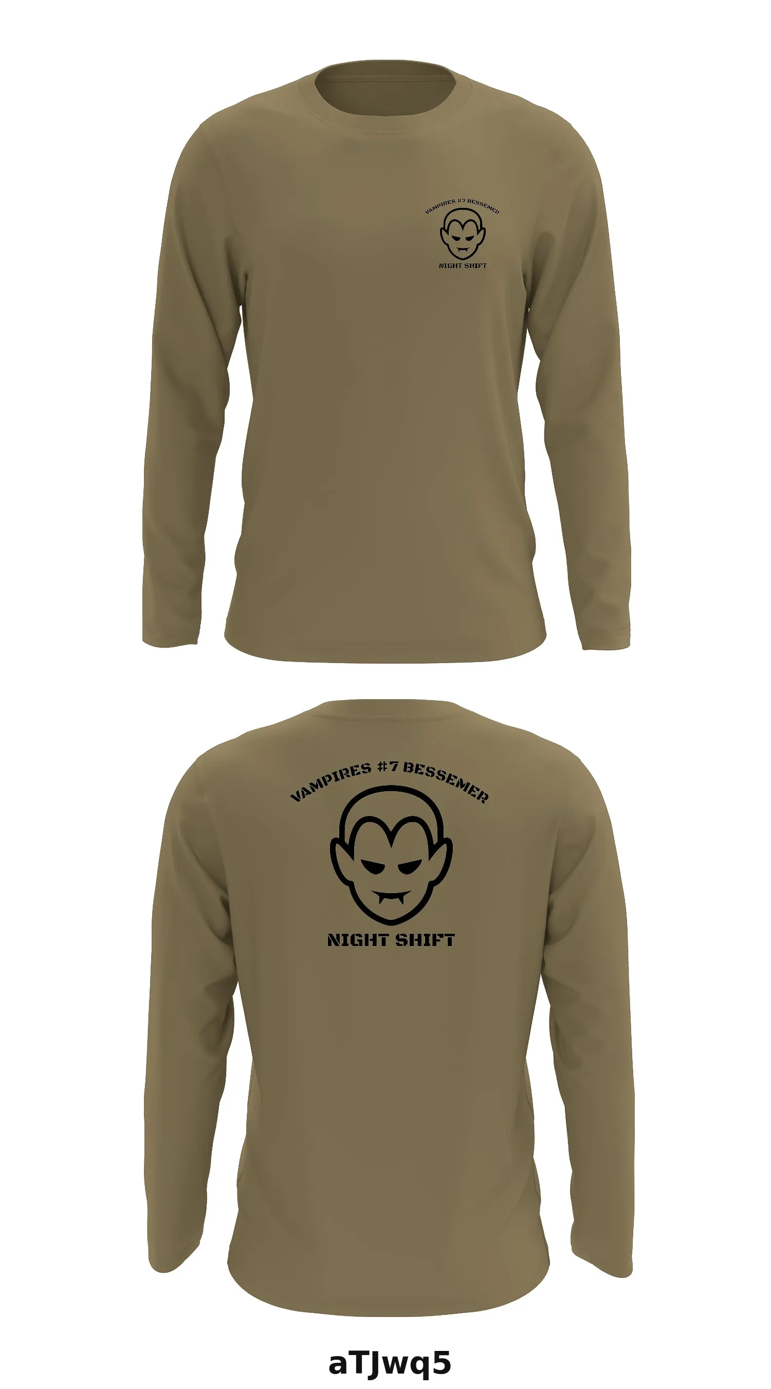 Vampires #7 Bessemer  Store 1 Core Men's LS Performance Tee - aTJwq5