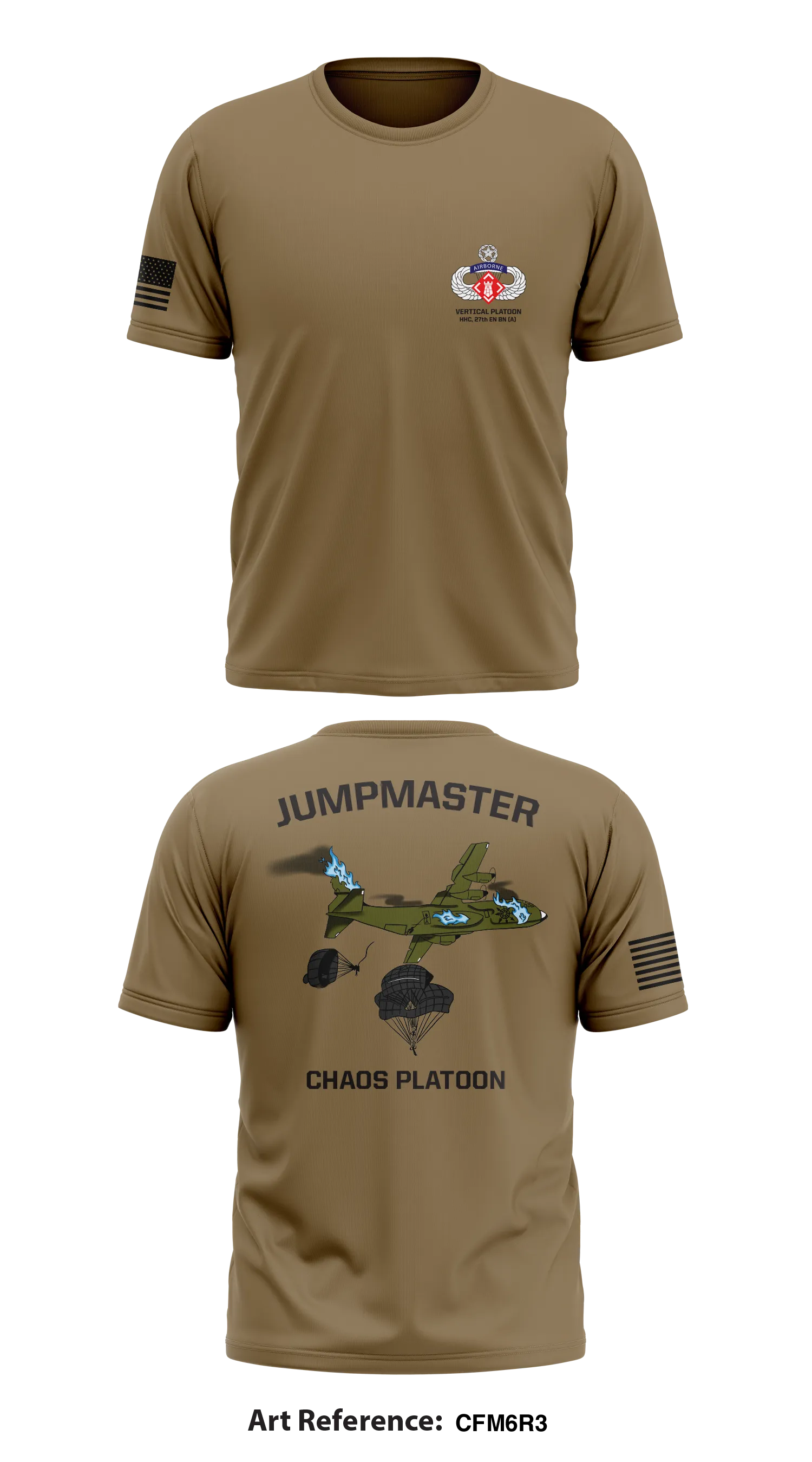 Vertical Platoon, HHC, 27th EN BN (A) Store 1 Core Men's SS Performance Tee - cFm6r3
