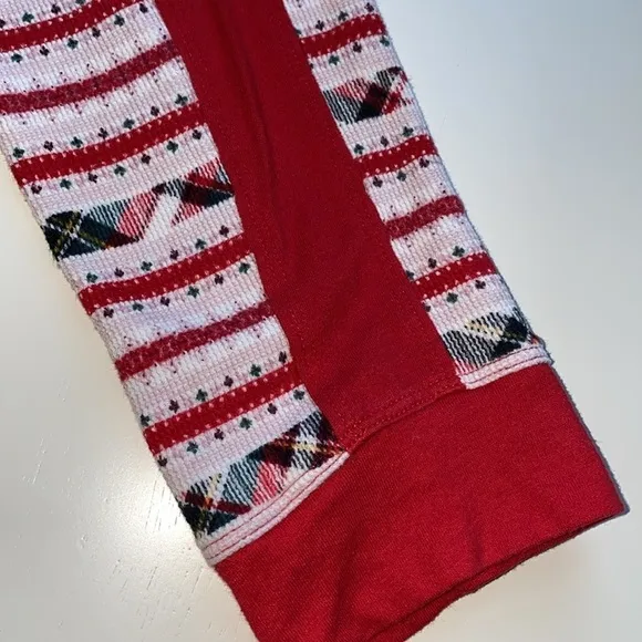 Victoria’s Secret Christmas Plaid Stripe Thermal Pajama Jogger Pants Small