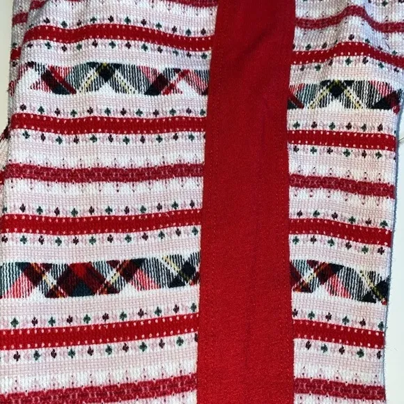 Victoria’s Secret Christmas Plaid Stripe Thermal Pajama Jogger Pants Small