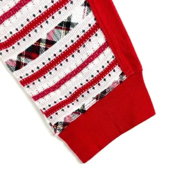 Victoria’s Secret Christmas Plaid Stripe Thermal Pajama Jogger Pants Small