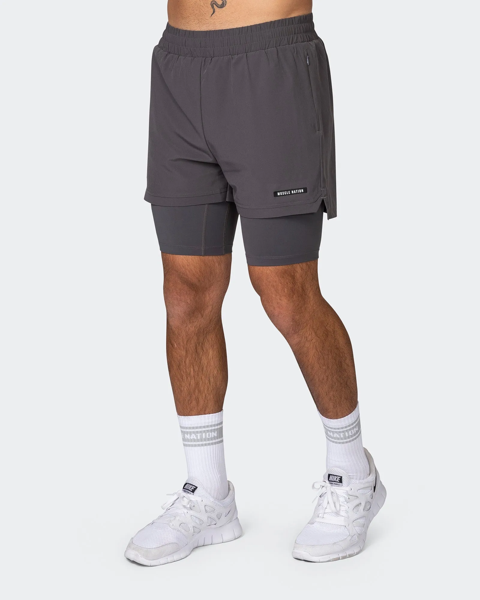 Vigour Training 3" Shorts - Graphite