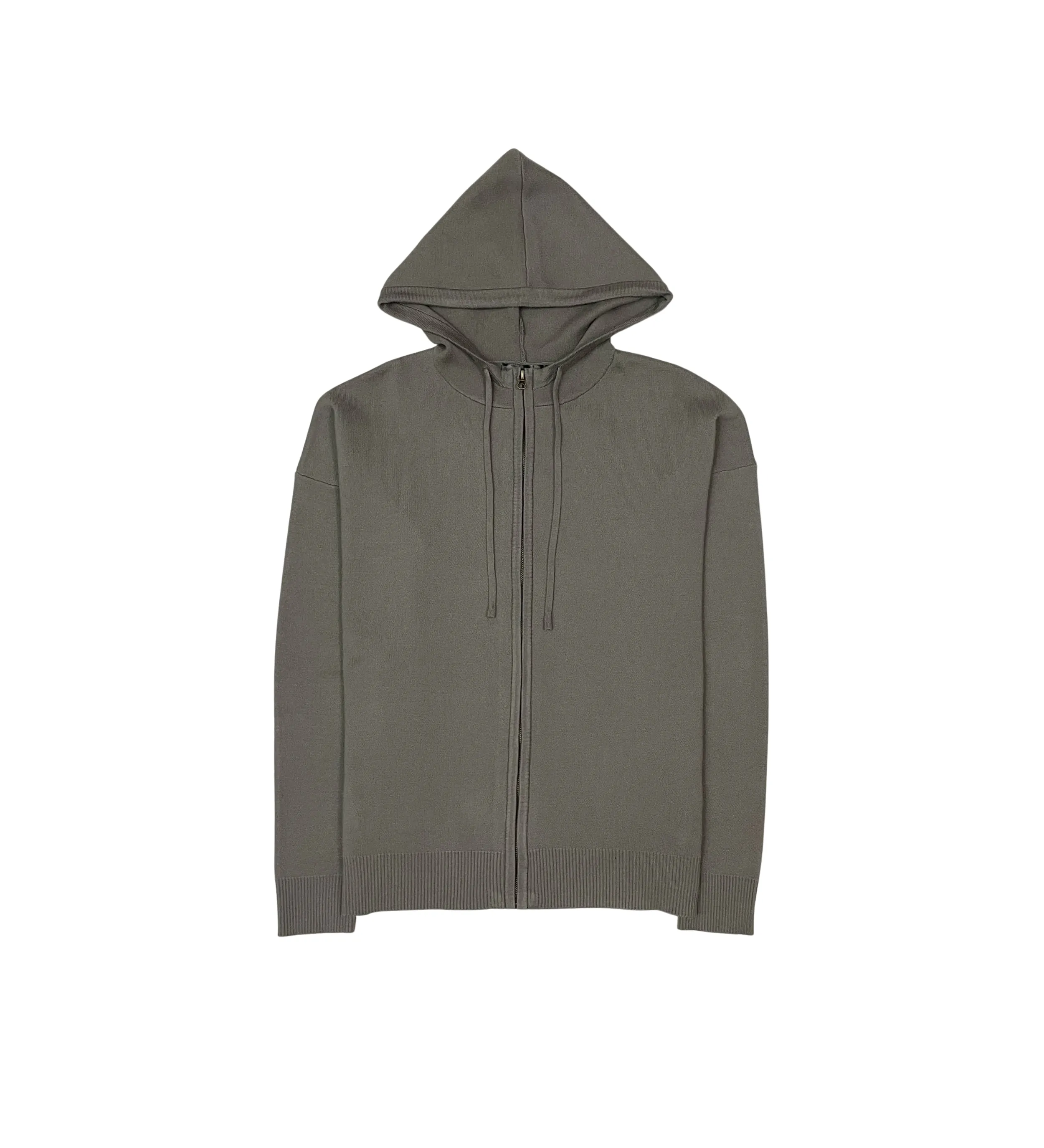 Viscos poly double knit zip up hoodie
