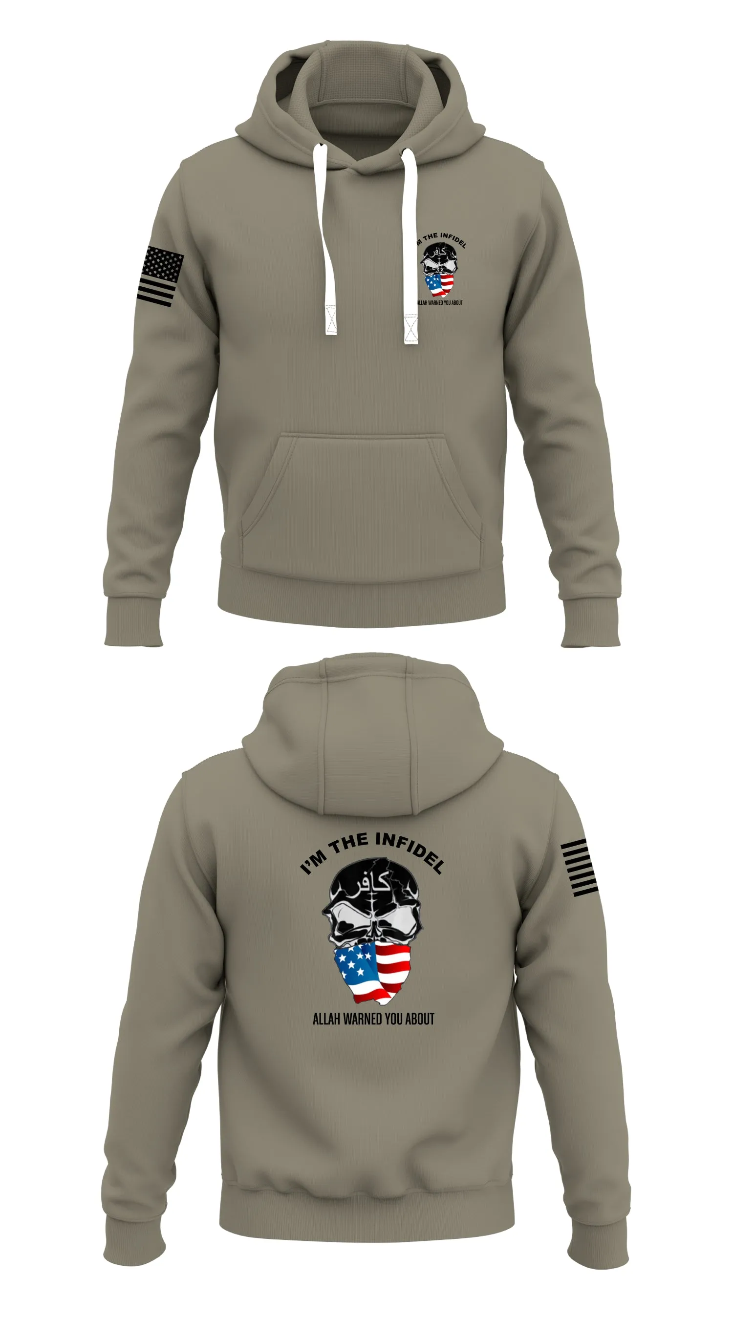 warned you Store 1  Core Men's Hooded Performance Sweatshirt - 30688007898
